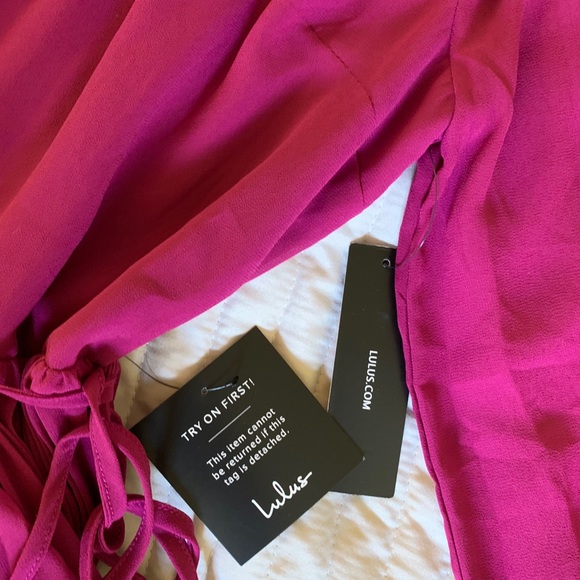 Lulu’s Pink Midi dress - Picture 3 of 5